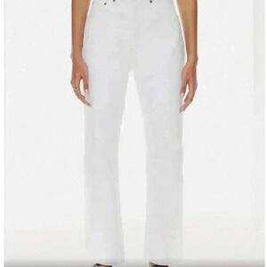 Aritzia Denim Forum White Jeans sz 25 High Rise Loose Mom 90s $110 Women's